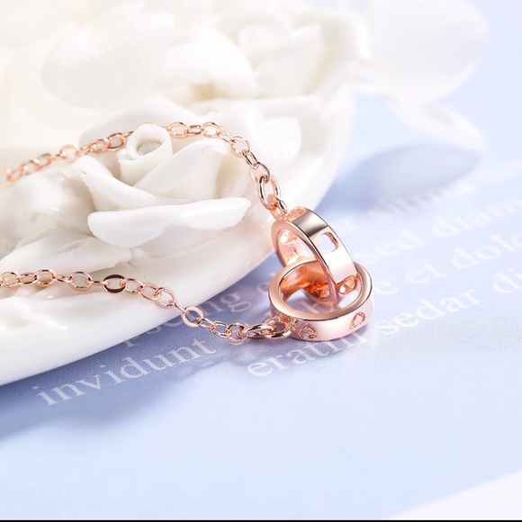 💋 925 Minimalist rose gold bracelet - Picture 5 of 5